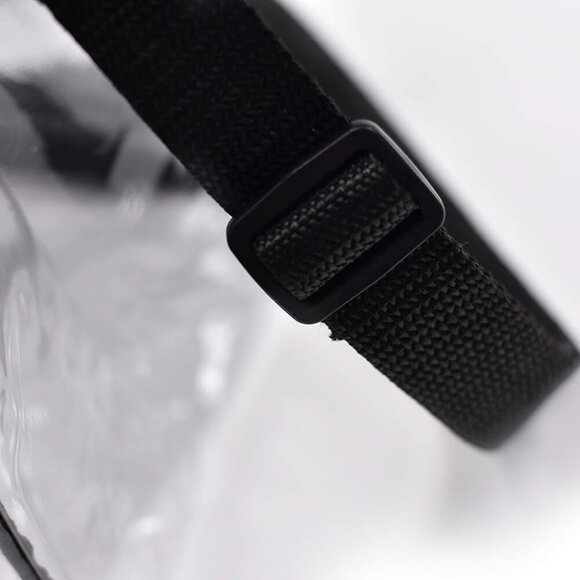 Clear Tote Bag Stadium Approved - Shoulder Straps and Zippered - Clear Bag for W - Picture 4 of 5